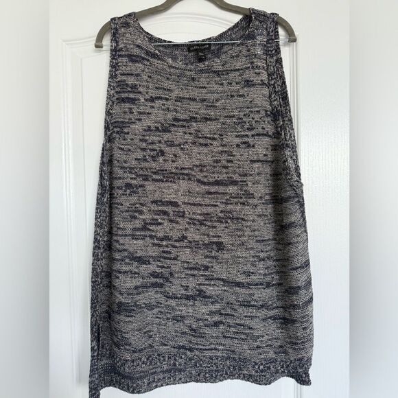 EILEEN FISHER Blue Gray Knit Women's Top - Picture 1 of 3